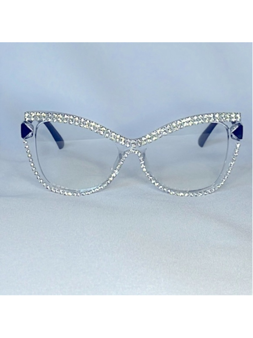 RHINESTONE GLASSES W/FREE CASE